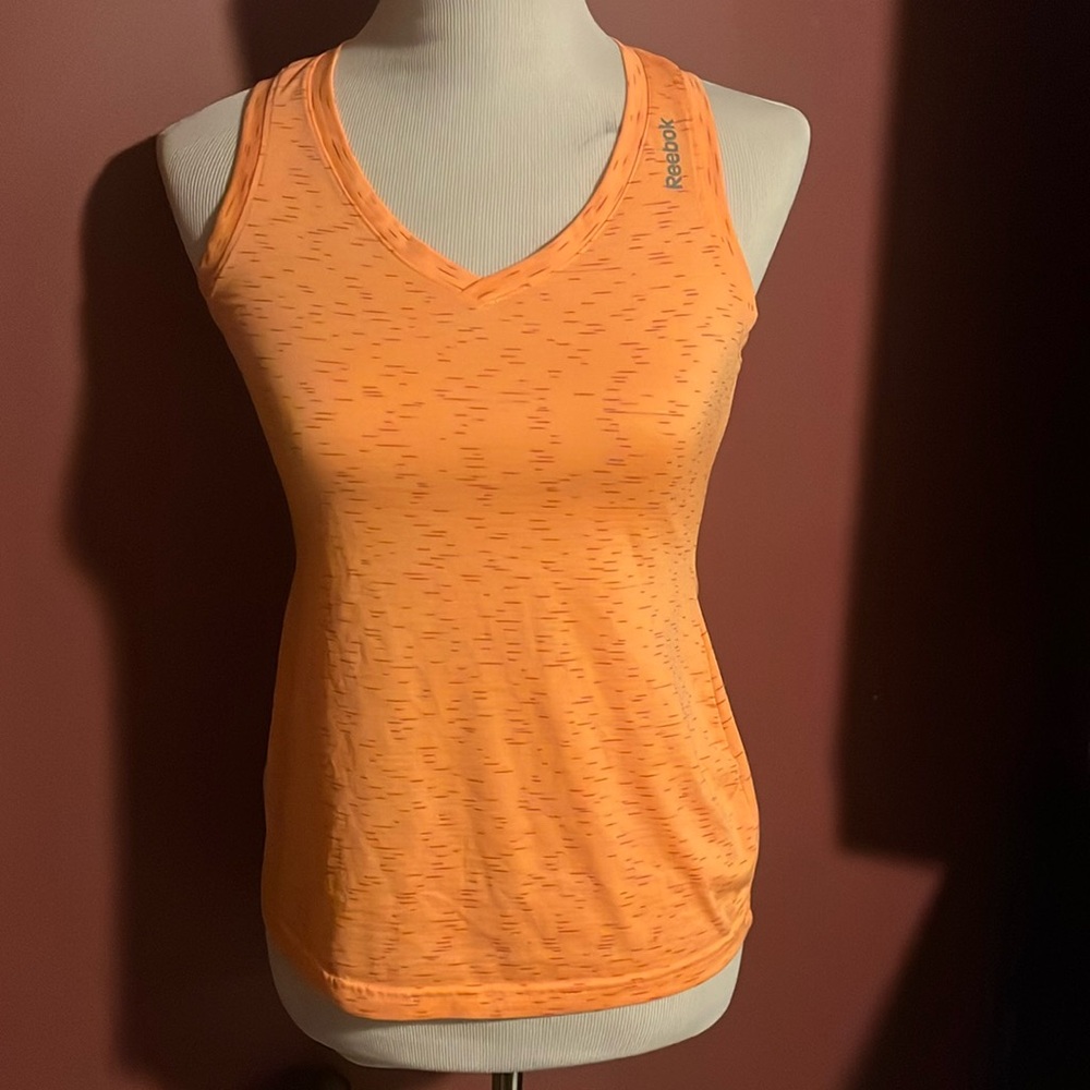 Women’s Reebok Brilliant Orange Sleeveless Exercise Shirt XS
